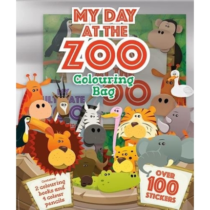 My Day at the Zoo Colouring Bag