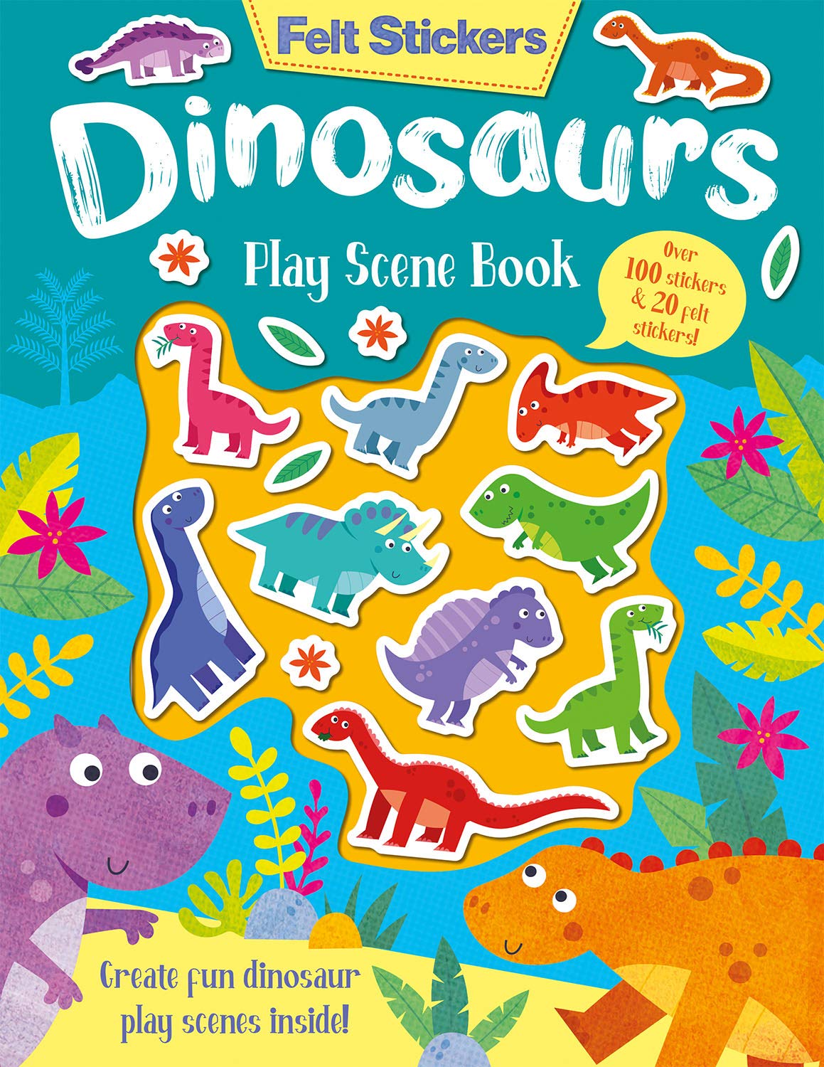 Felt Stickers Dinosaur Play Scene Book 1 Felt Stickers Dinosaur Play Scene Book