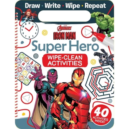 Marvel Avengers Iron Man: Super Hero Wipe-Clean Activities